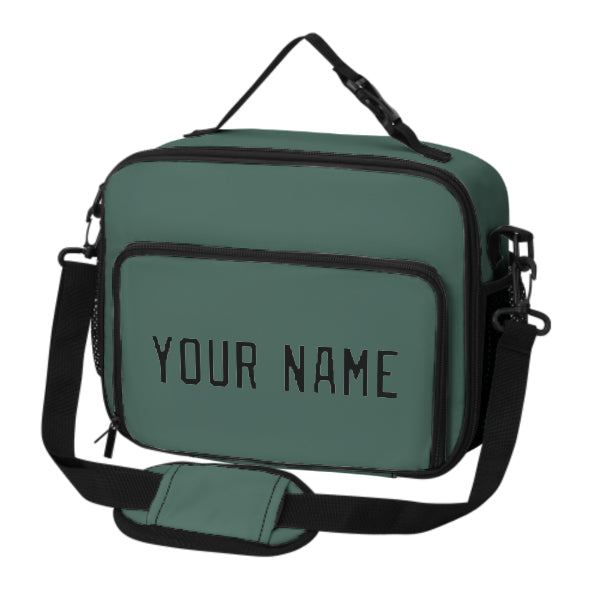 Custom Blue Green Black Lunch Bag