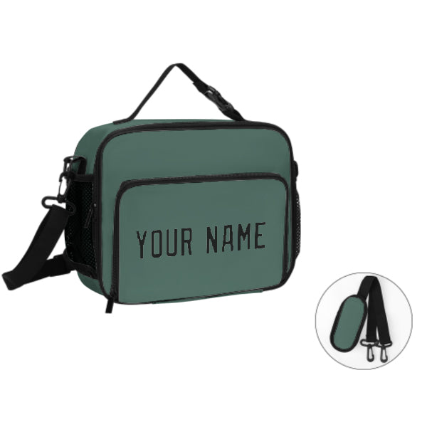 Custom Blue Green Black Lunch Bag
