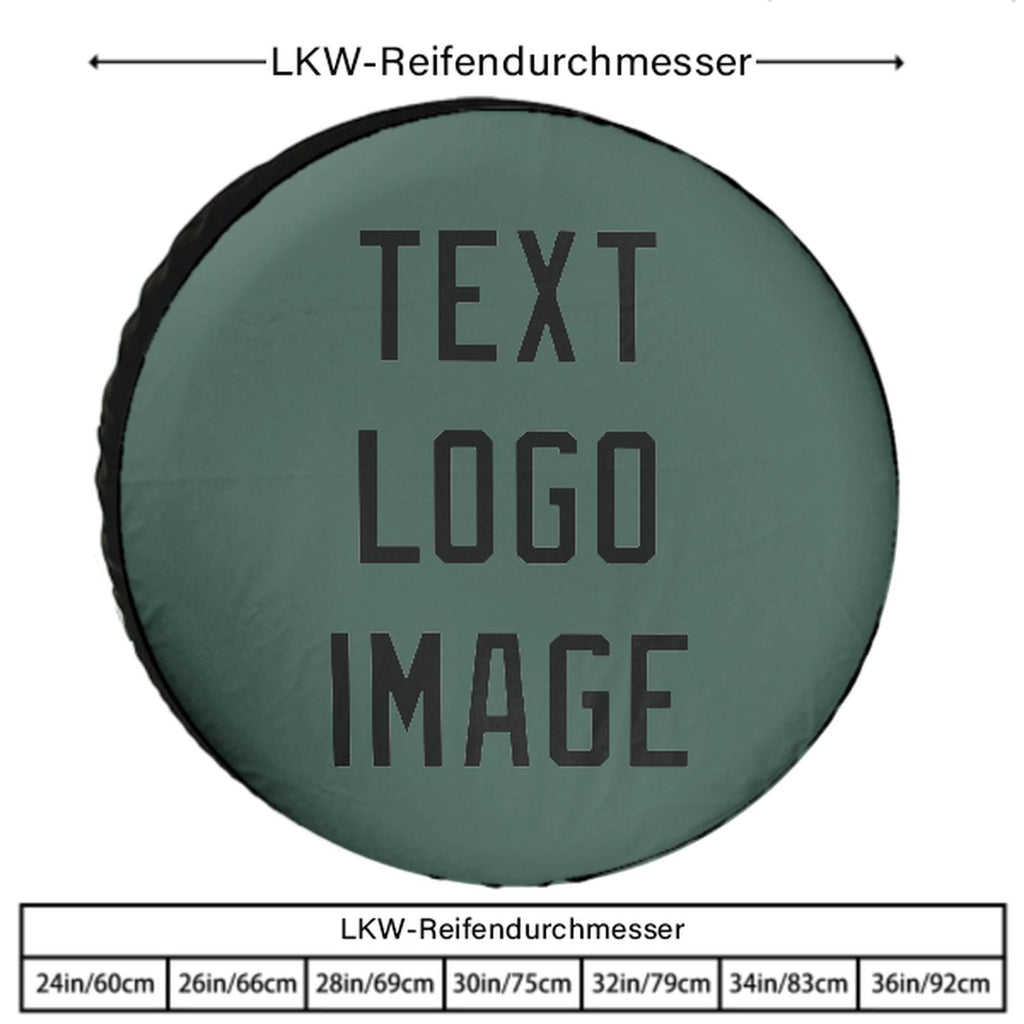 Custom Blue Green Black Truck Tires