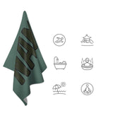Custom Blue Green Olive Beach Towel