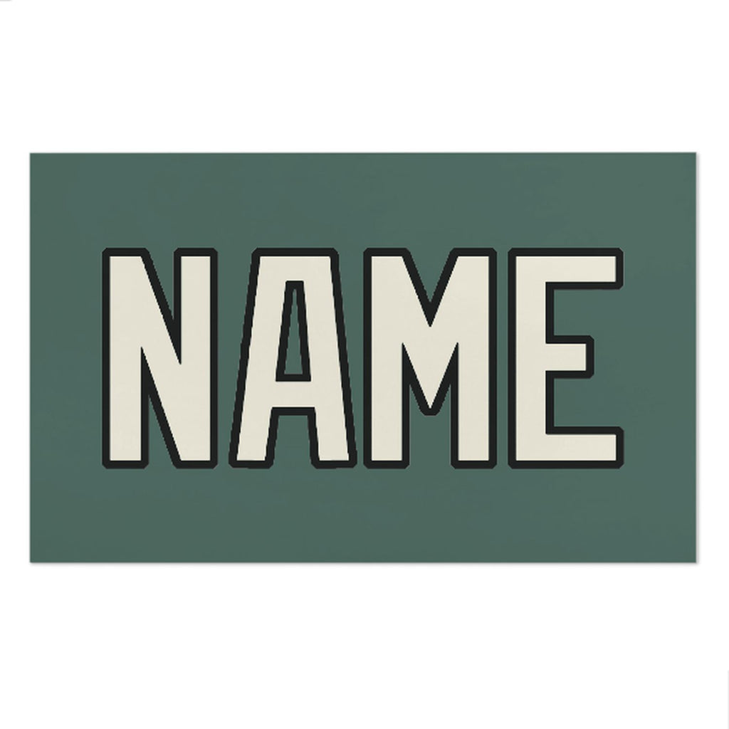 Custom Blue Green Cream Beach Towel