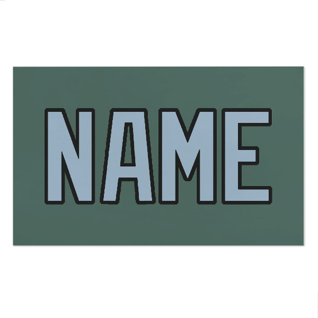 Custom Blue Green Light Blue Beach Towel