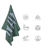 Custom Blue Green Light Blue Beach Towel