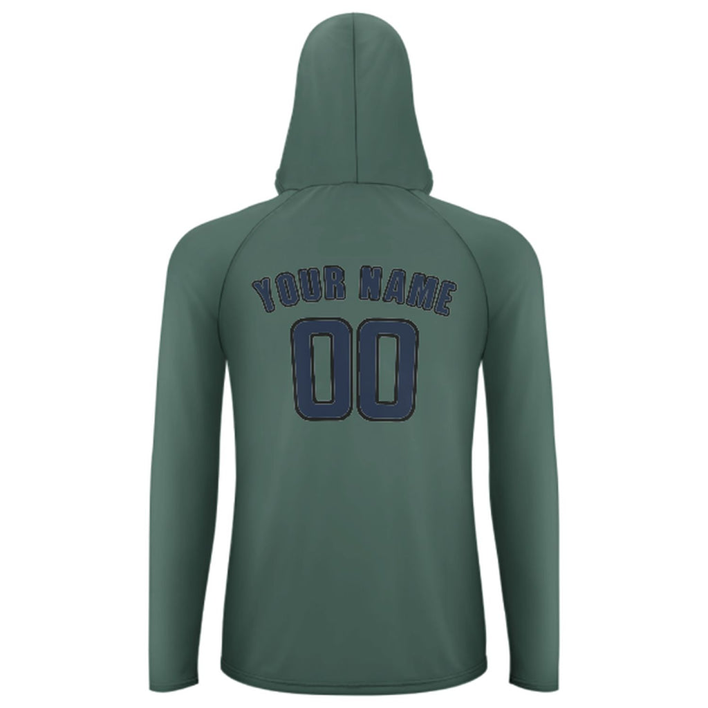 Custom Blue Green Blue UV-Hoodie