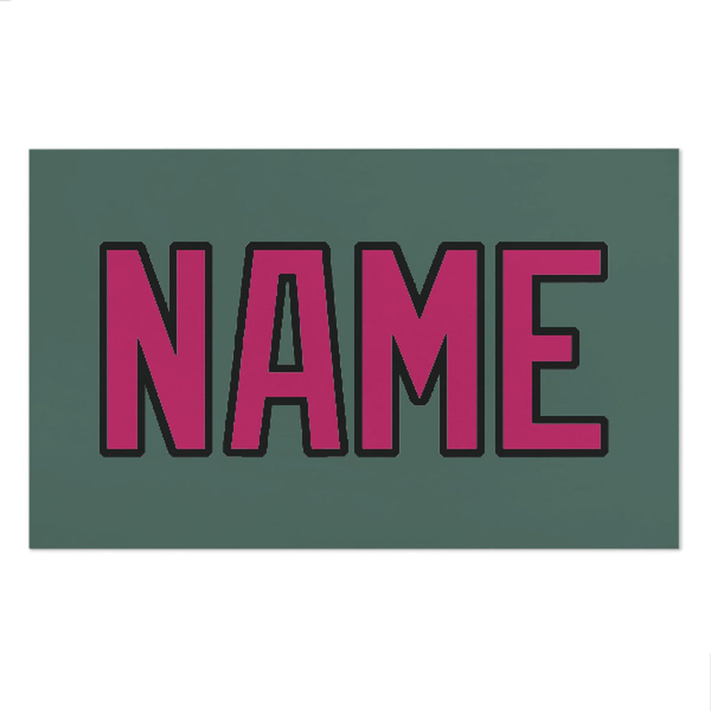 Custom Blue Green Pink Beach Towel