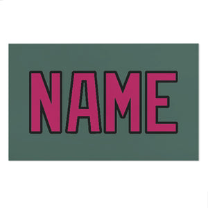 Custom Blue Green Pink Beach Towel