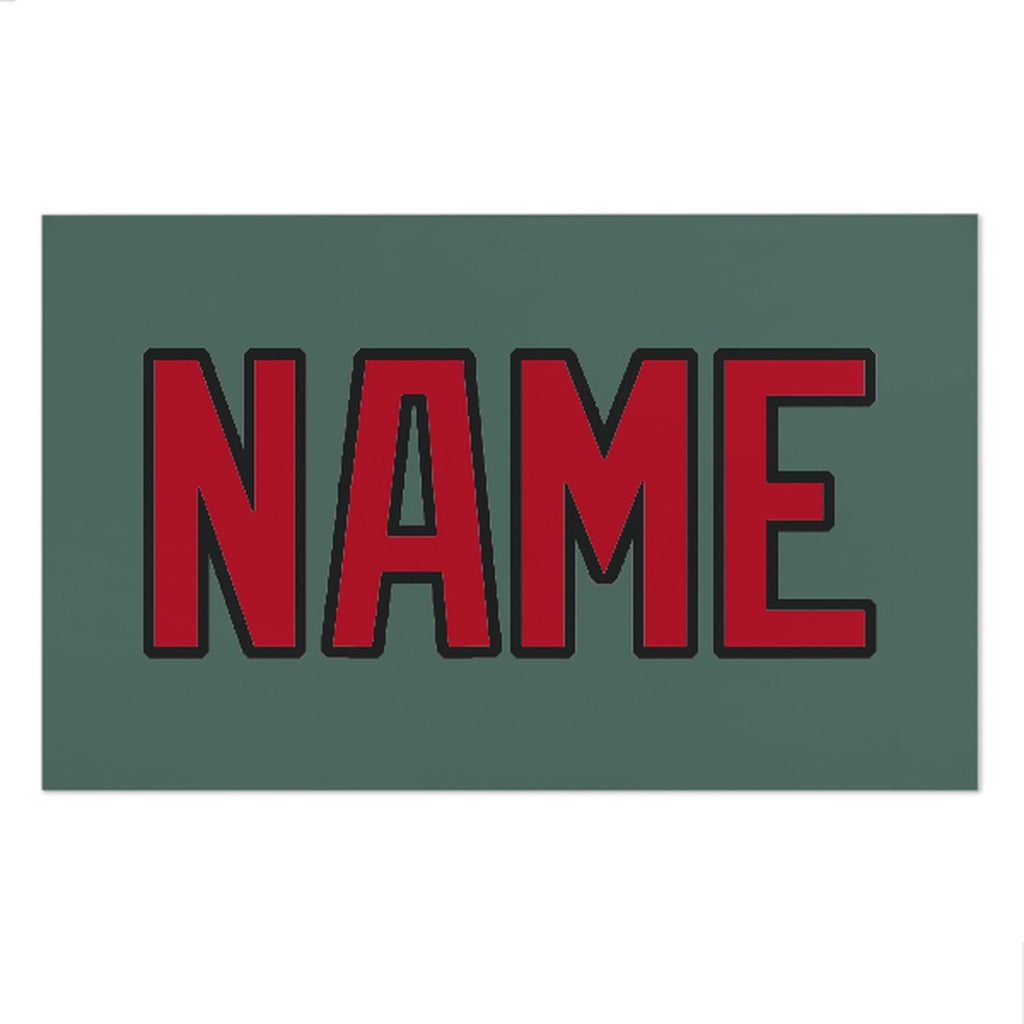 Custom Blue Green Red Beach Towel