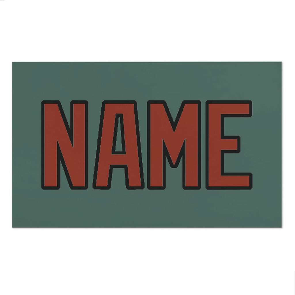 Custom Blue Green Coral Red Beach Towel