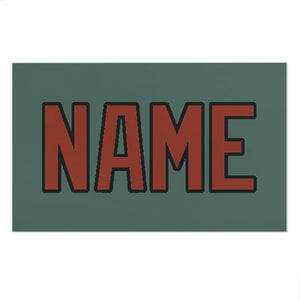 Custom Blue Green Coral Red Beach Towel