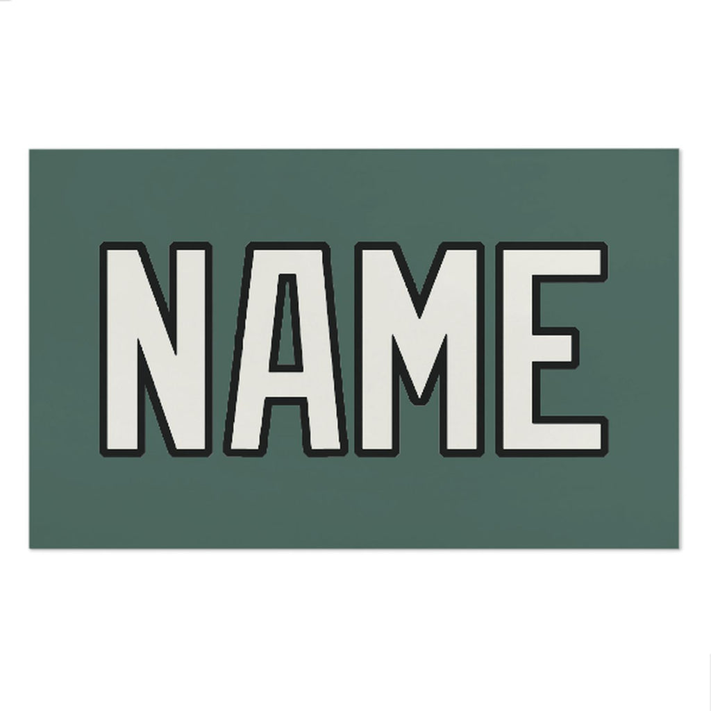 Custom Blue Green White Beach Towel