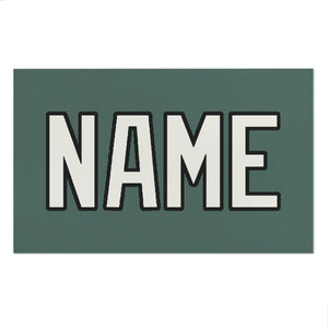 Custom Blue Green White Beach Towel