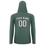 Custom Blue Green White UV-Hoodie