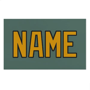 Custom Blue Green Yellow Beach Towel