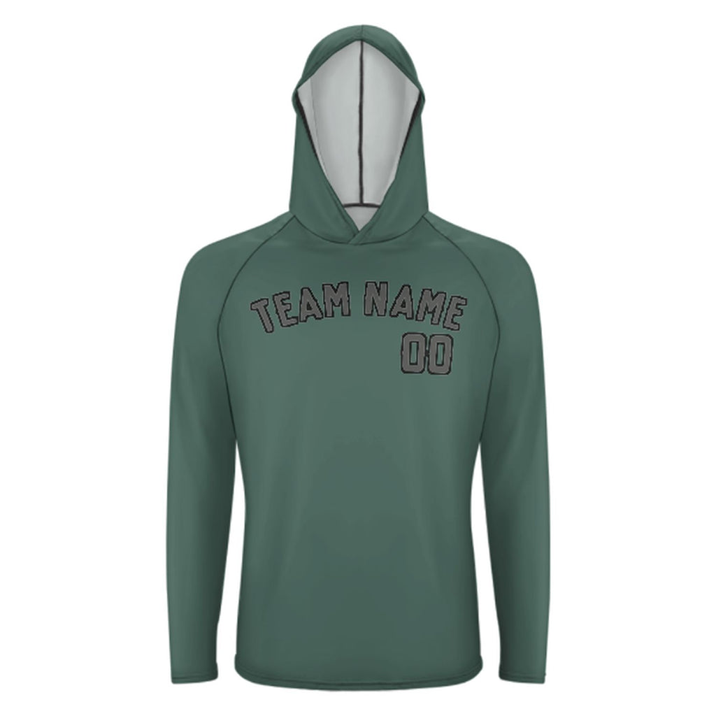 Custom Blue Green Dark Grey UV-Hoodie