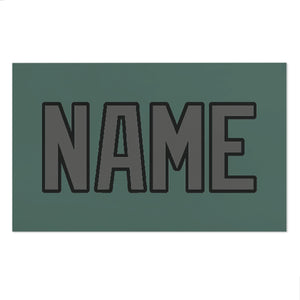 Custom Blue Green Dark Grey Beach Towel