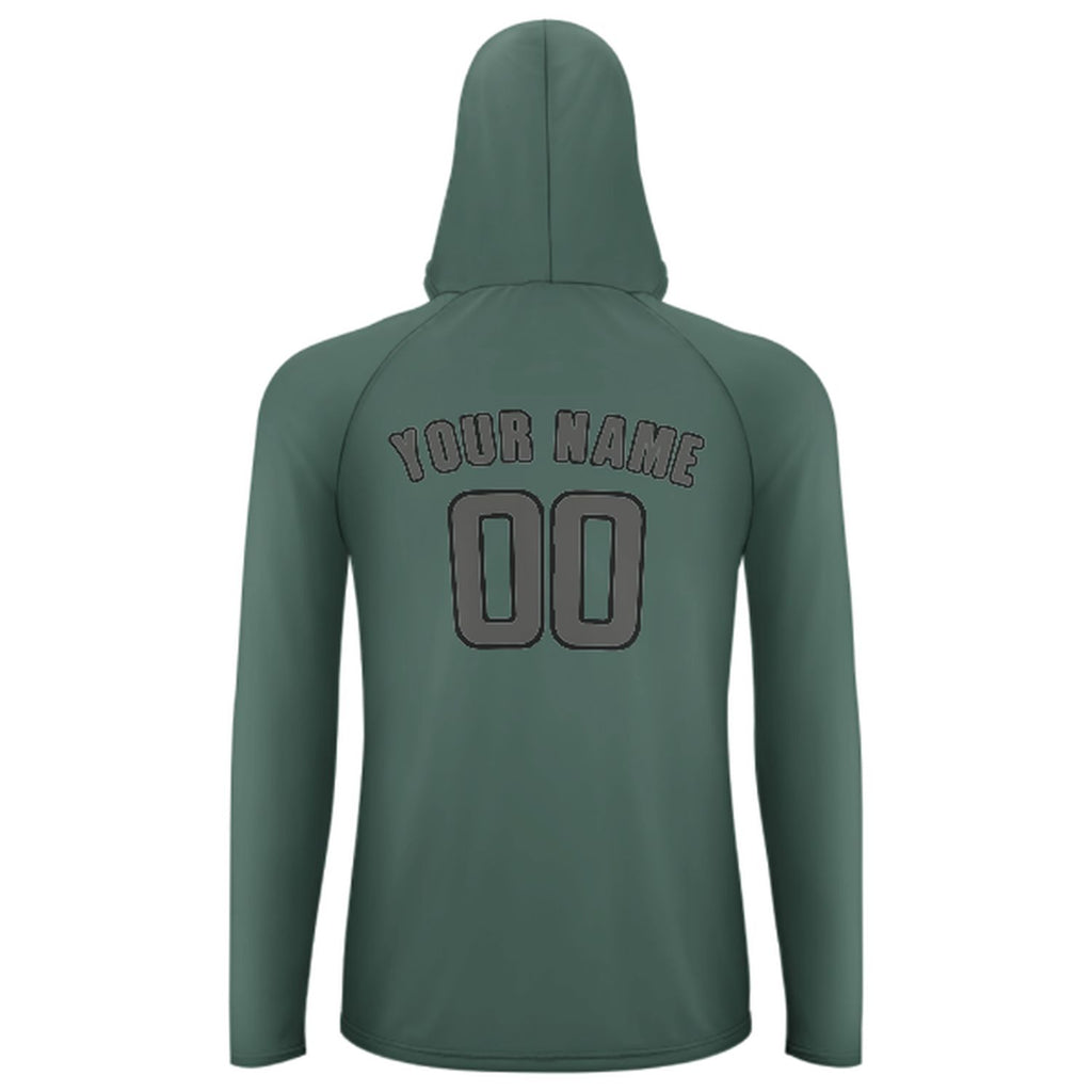 Custom Blue Green Dark Grey UV-Hoodie