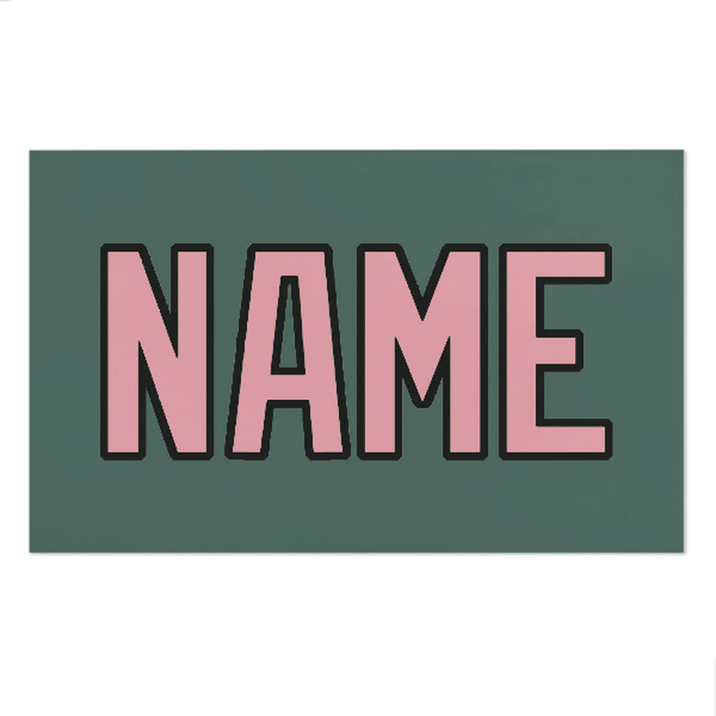 Custom Blue Green Light Pink Beach Towel