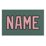 Custom Blue Green Light Pink Beach Towel