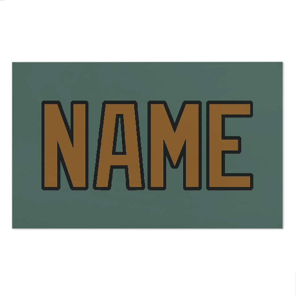 Custom Blue Green Khaki Beach Towel