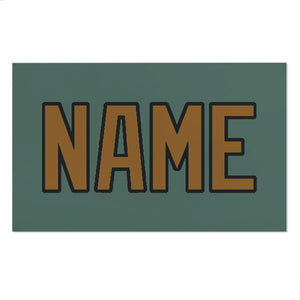 Custom Blue Green Khaki Beach Towel