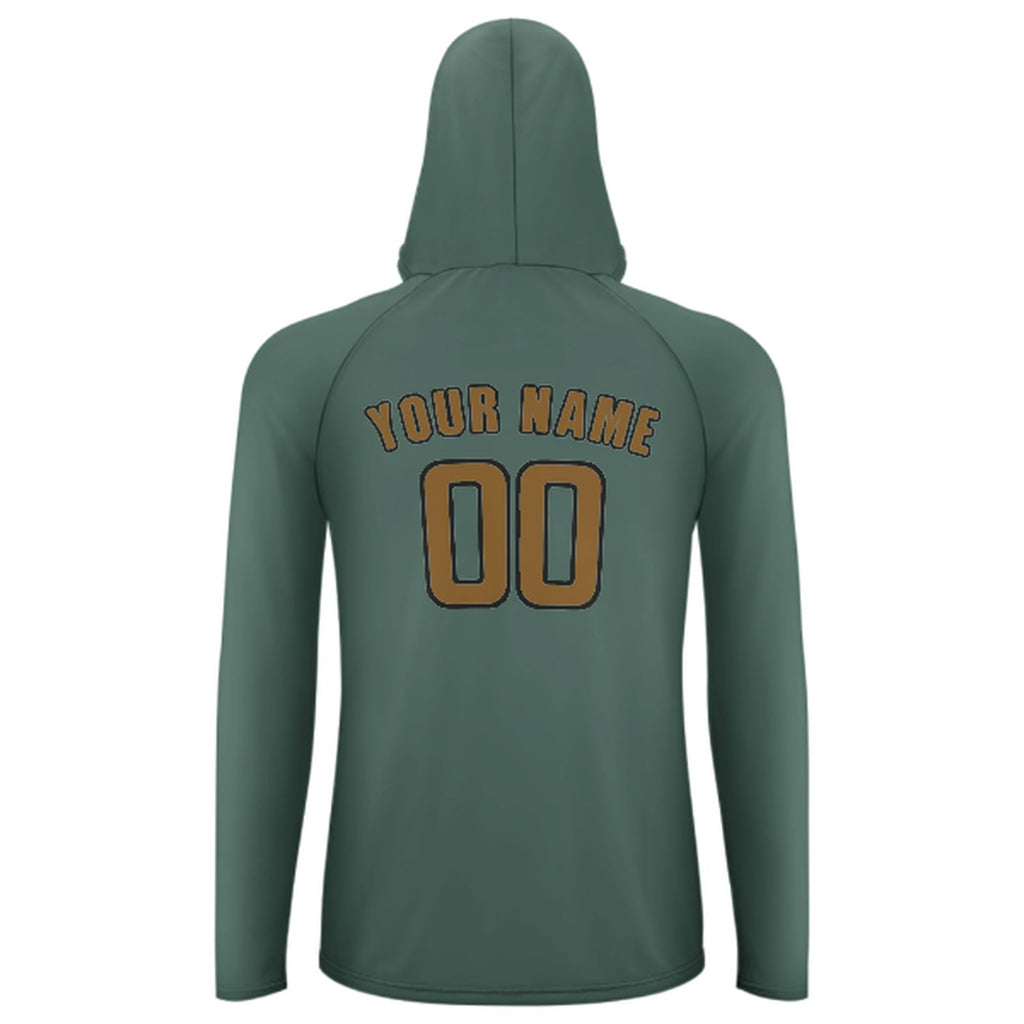 Custom Blue Green Khaki UV-Hoodie