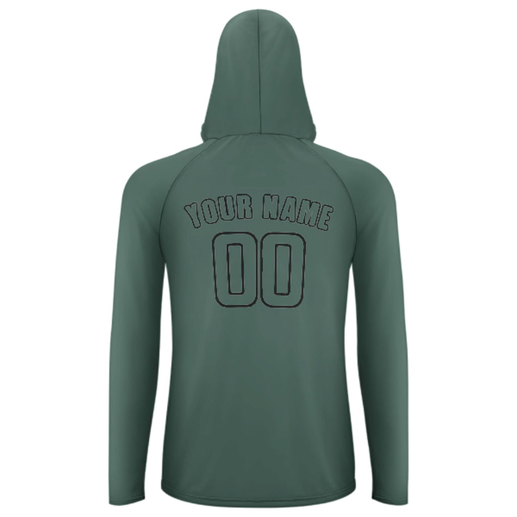 Custom Blue Green Blue Green UV-Hoodie