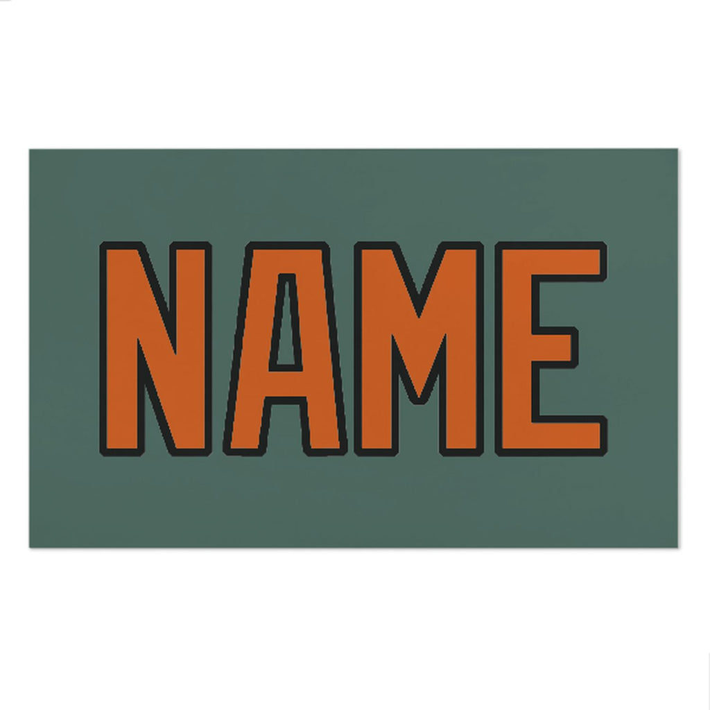 Custom Blue Green Orange Beach Towel