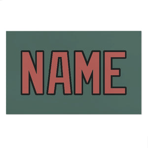 Custom Blue Green Copper Rose Beach Towel