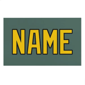 Custom Blue Green Gold Beach Towel