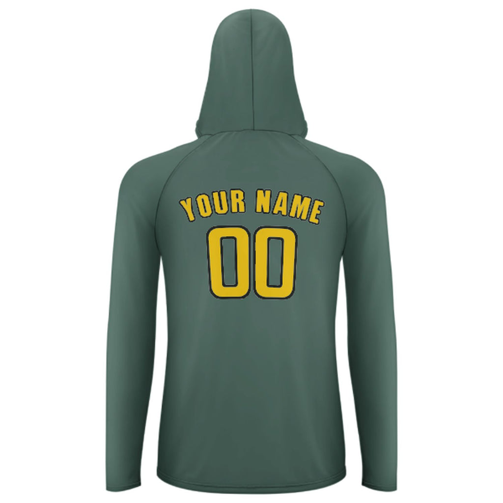 Custom Blue Green Gold UV-Hoodie