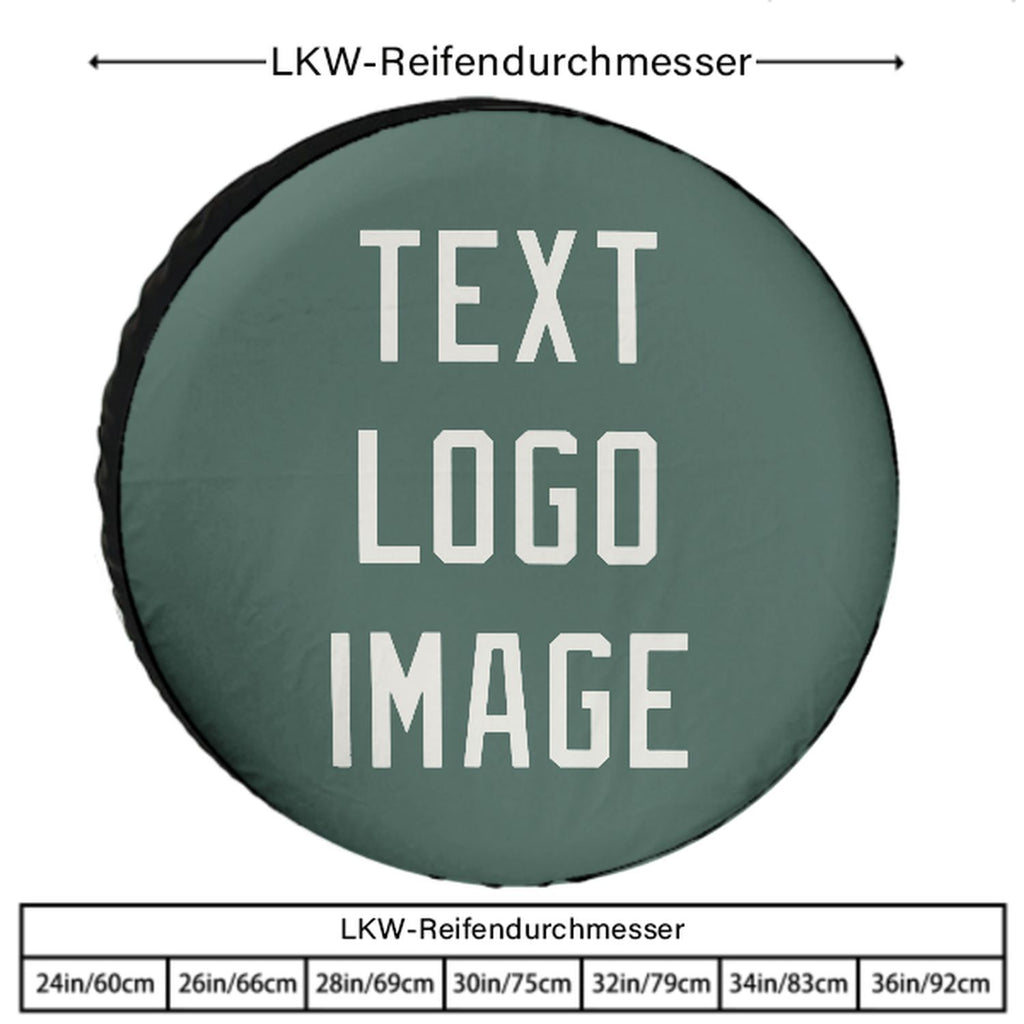 Custom Blue Green White Truck Tires