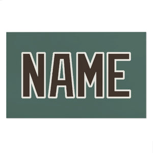 Custom Blue Green Brown Beach Towel