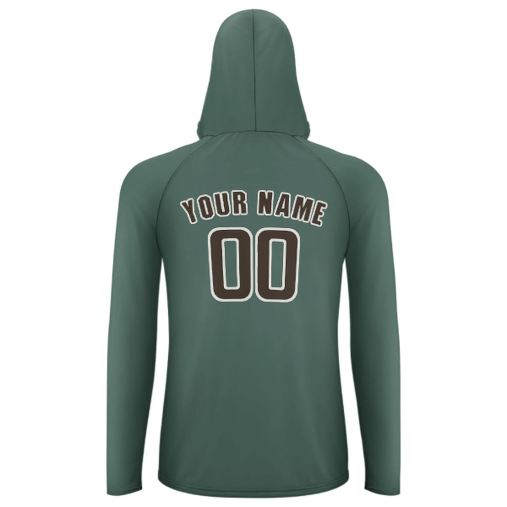 Custom Blue Green Brown UV-Hoodie