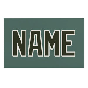 Custom Blue Green Olive Beach Towel