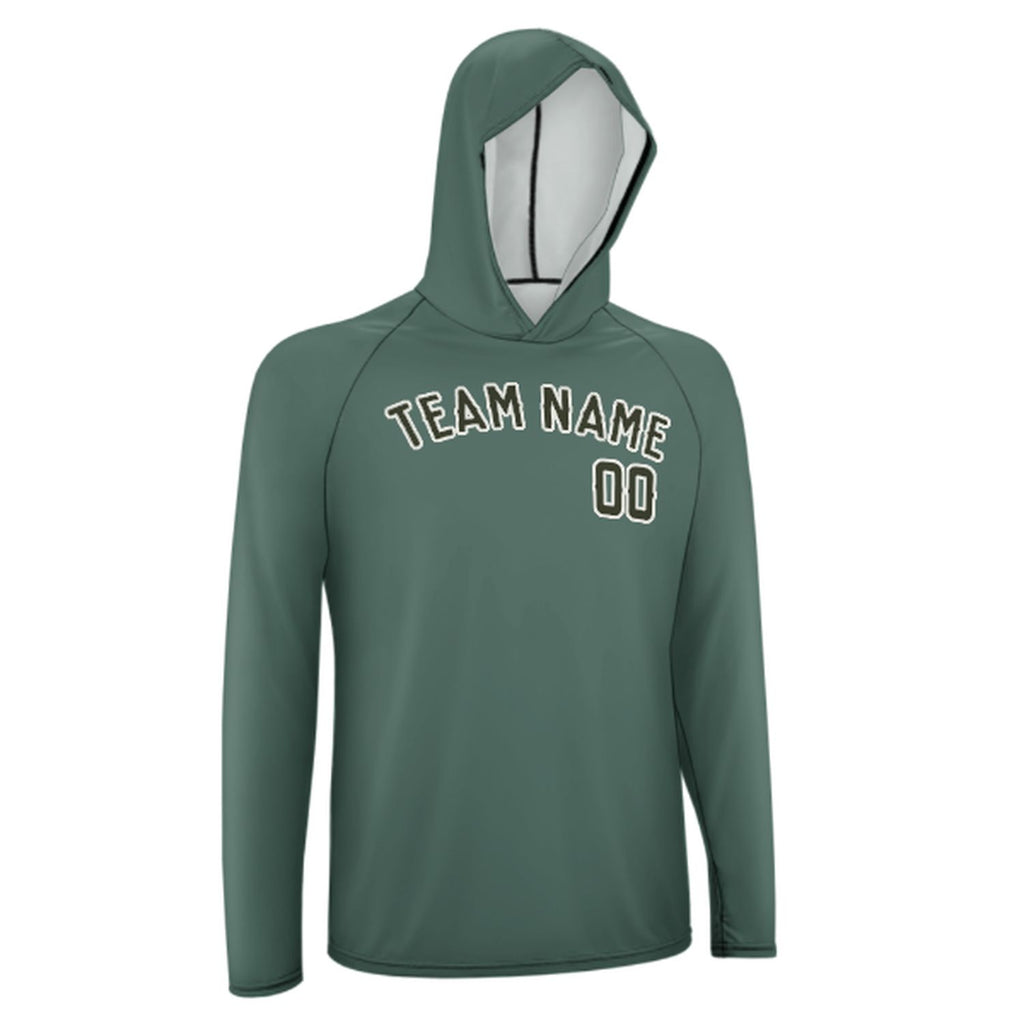 Custom Blue Green Olive UV-Hoodie