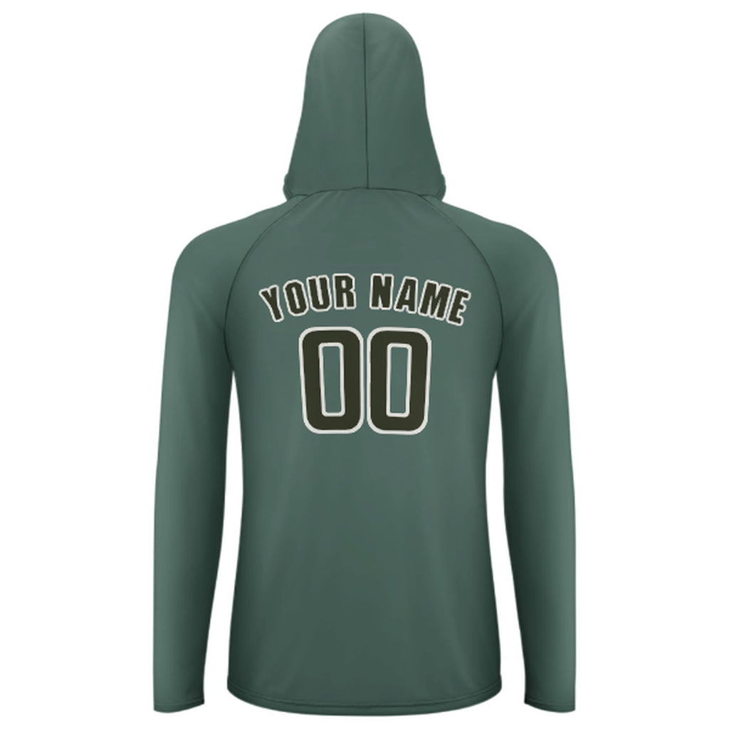Custom Blue Green Olive UV-Hoodie