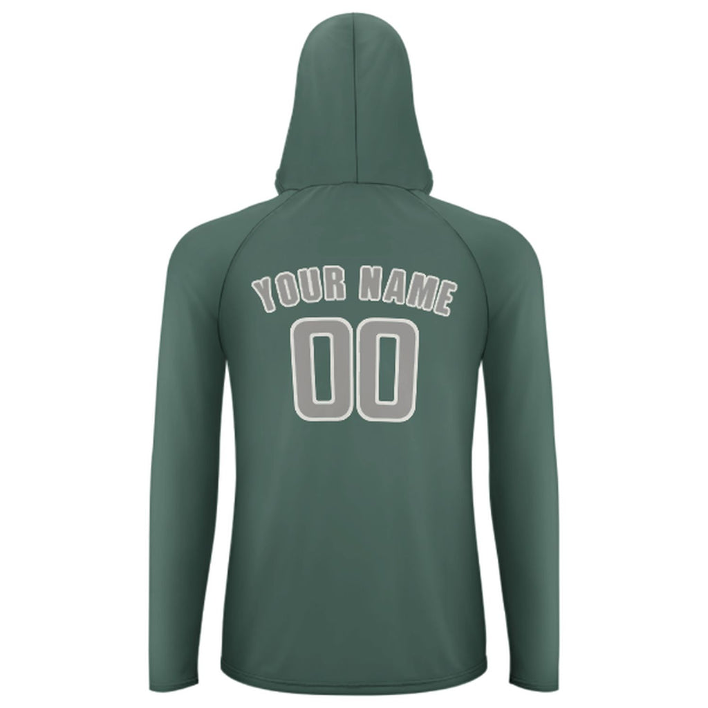 Custom Blue Green Gray UV-Hoodie