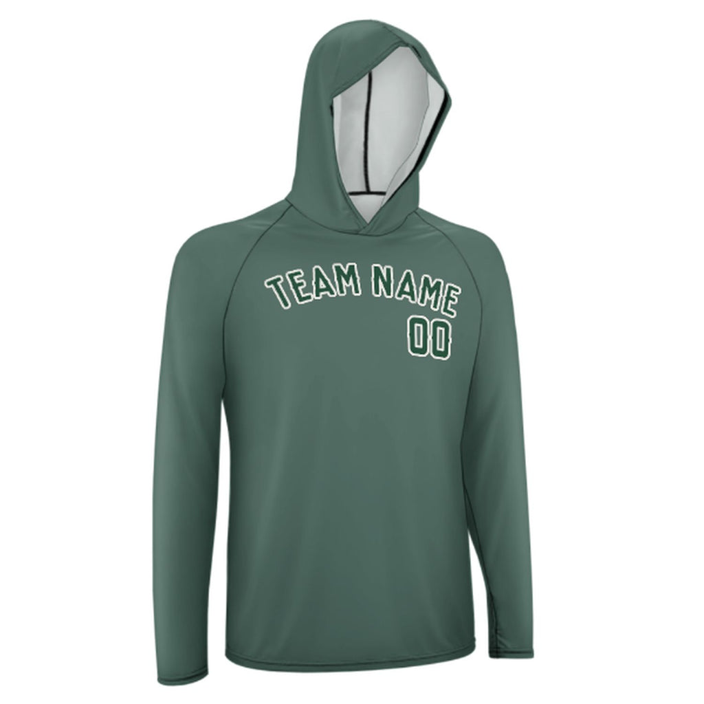 Custom Blue Green Green UV-Hoodie