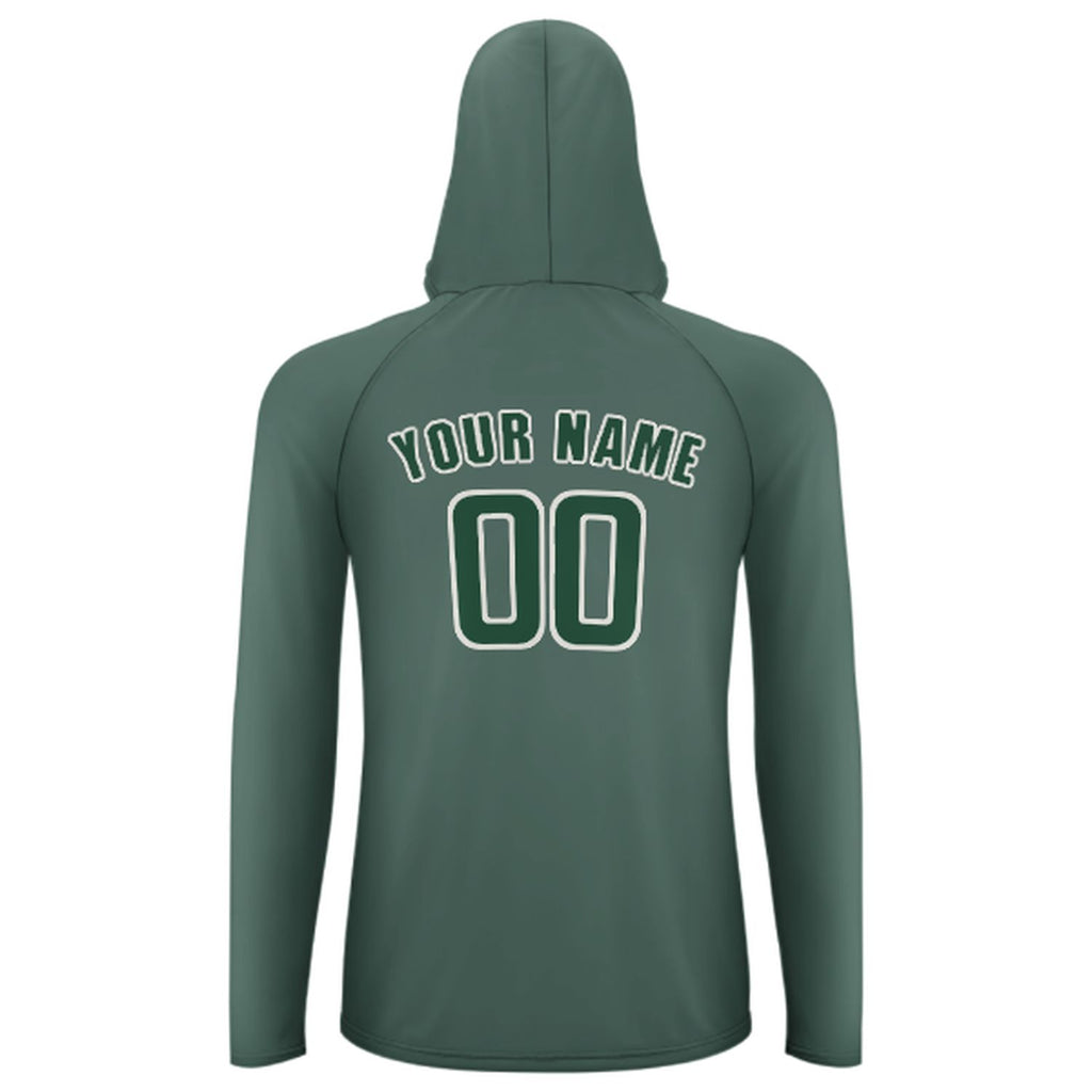 Custom Blue Green Green UV-Hoodie