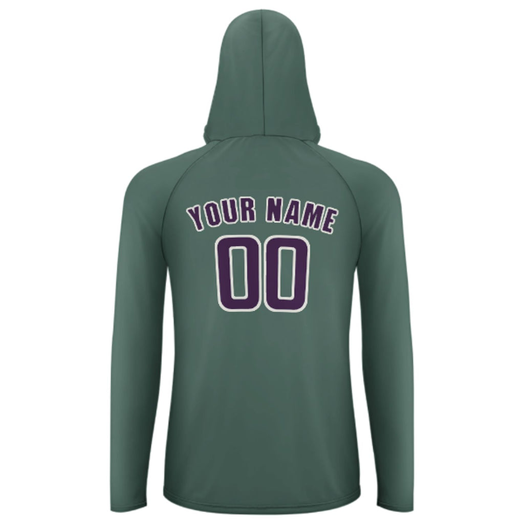 Custom Blue Green Purple UV-Hoodie