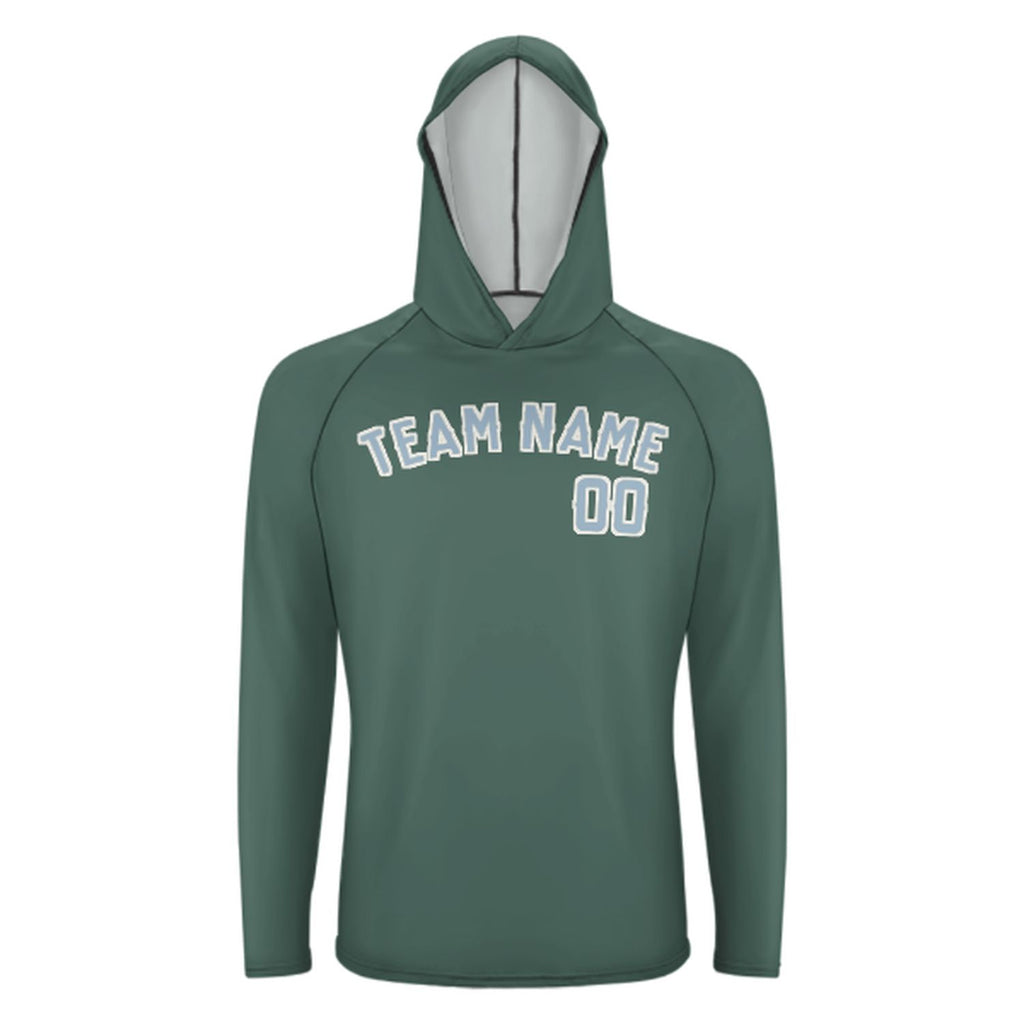 Custom Blue Green Light Blue UV-Hoodie