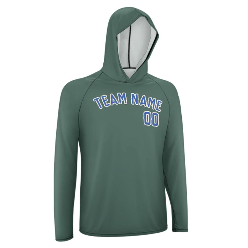 Custom Blue Green Sky Blue UV-Hoodie