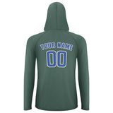Custom Blue Green Sky Blue UV-Hoodie