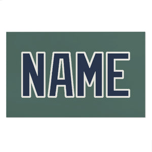 Custom Blue Green Blue Beach Towel