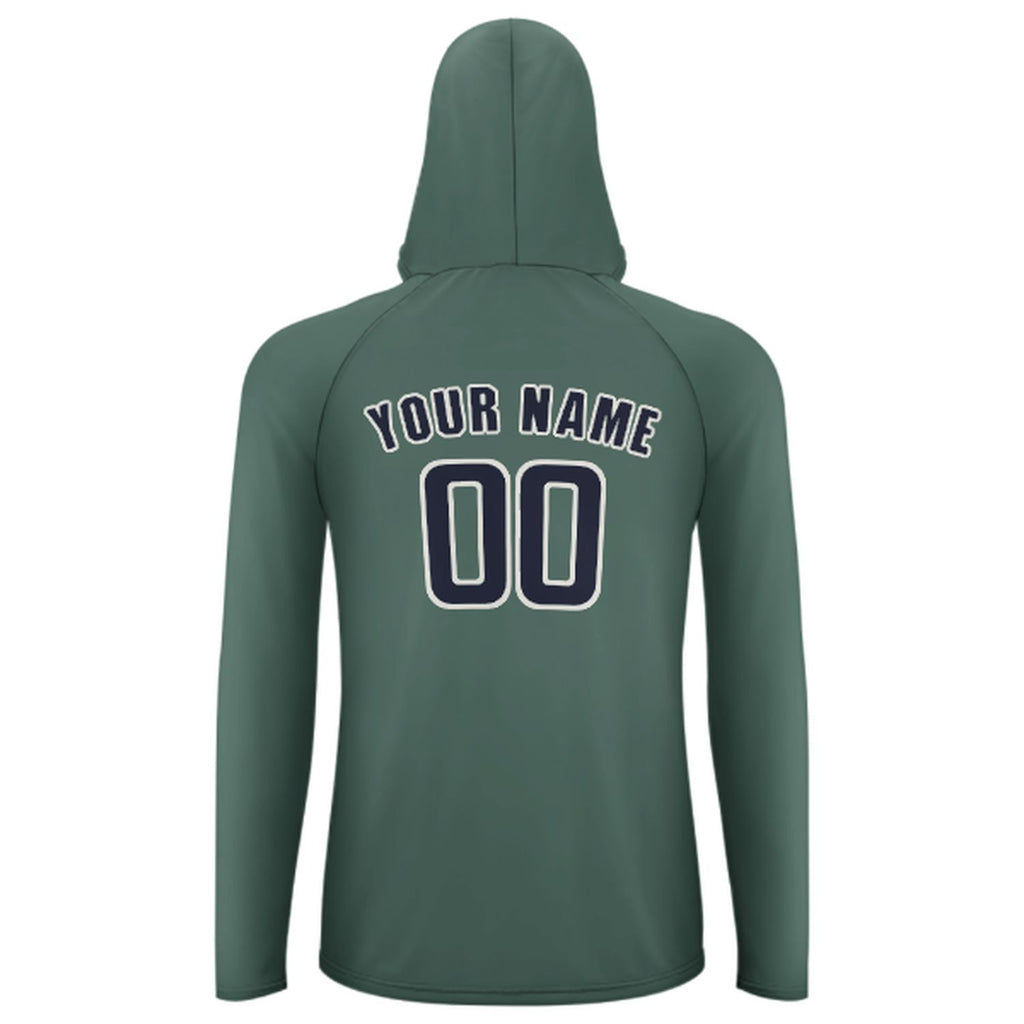 Custom Blue Green Navy UV-Hoodie