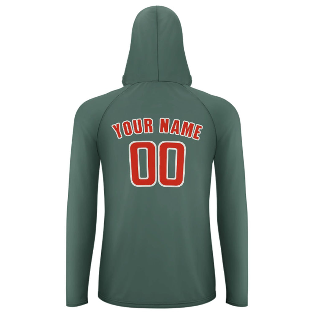 Custom Blue Green Orange Red UV-Hoodie