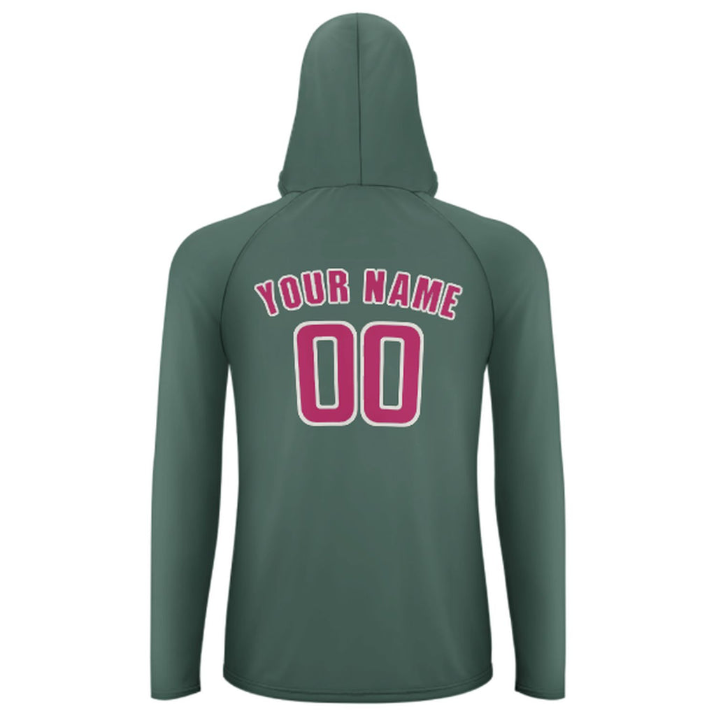 Custom Blue Green Pink UV-Hoodie