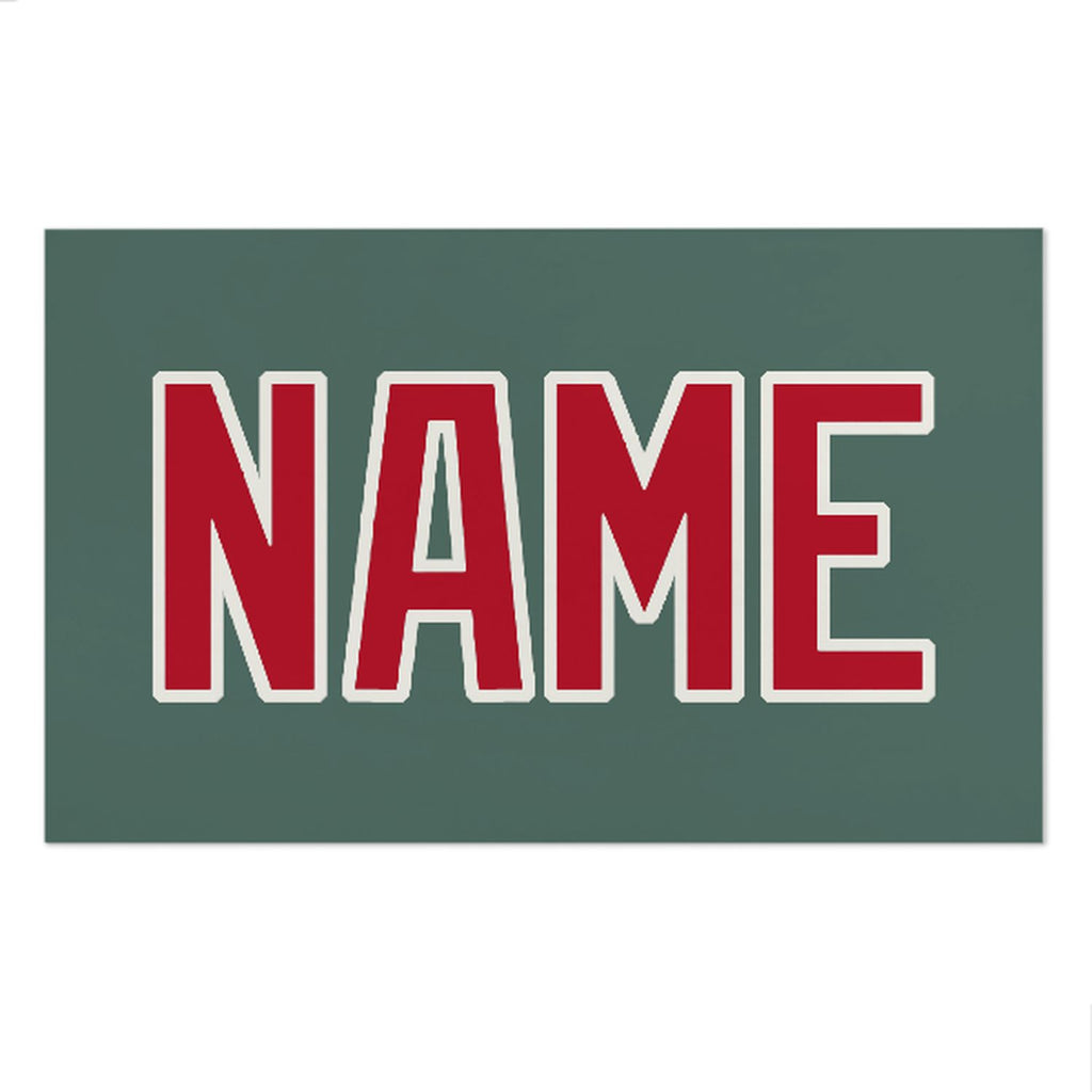 Custom Blue Green Red Beach Towel