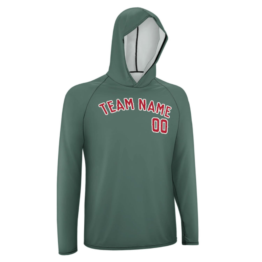 Custom Blue Green Red UV-Hoodie