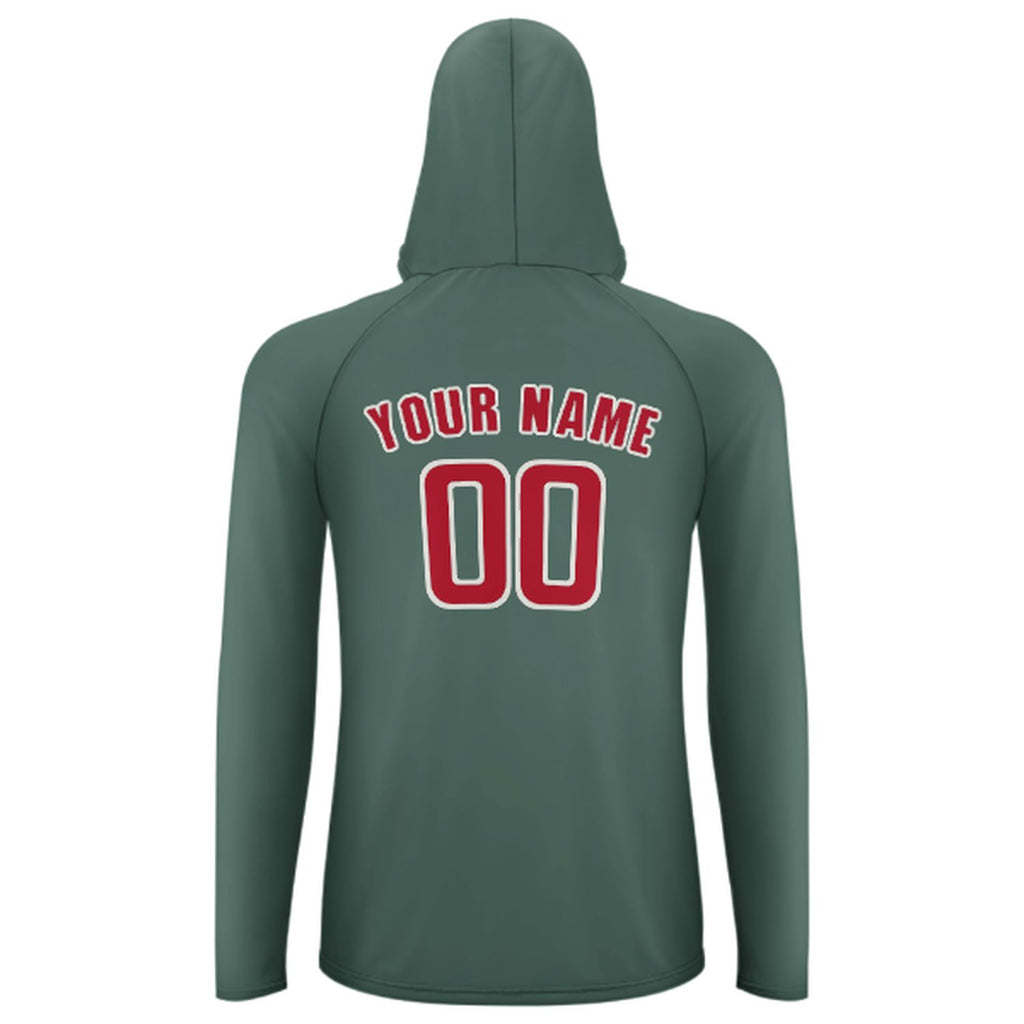 Custom Blue Green Red UV-Hoodie